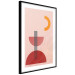 Poster Red Structure - abstract figures in pastel colors 135616 additionalThumb 15