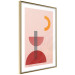 Poster Red Structure - abstract figures in pastel colors 135616 additionalThumb 14