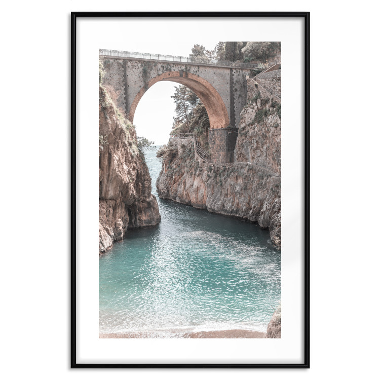 Poster Bridge in Positano - summer landscape of Italian architecture among rocks 135916 additionalImage 14