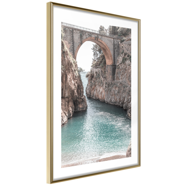 Poster Bridge in Positano - summer landscape of Italian architecture among rocks 135916 additionalImage 2