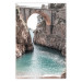 Poster Bridge in Positano - summer landscape of Italian architecture among rocks 135916
