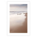 Poster Autumn Beach - seascape of a beach and ducks against a bright sky 137916 additionalThumb 9
