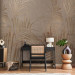 Wall Mural Coast of Palm Trees - Artistic Beige Composition With Leaves 142716 additionalThumb 4