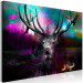 Canvas Art Print Deer in a Colorful Forest (1-piece) Wide - animal and colorful streaks 143716 additionalThumb 2