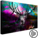 Canvas Art Print Deer in a Colorful Forest (1-piece) Wide - animal and colorful streaks 143716 additionalThumb 6