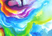 Canvas Colorful Portrait (1-piece) - woman's face in rainbow colors 144716 additionalThumb 4