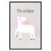 Wall Poster Be Unique - Cheerful Unicorn and a Motivating Slogan for Kids 146616 additionalThumb 21