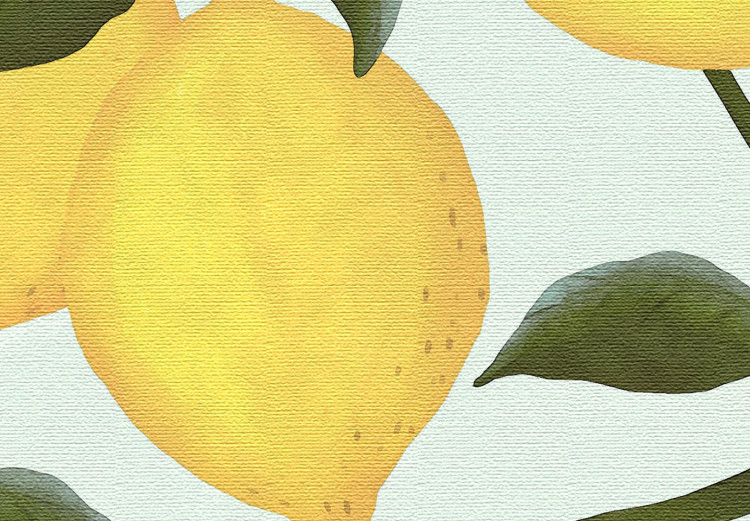 Round Canvas Lemon Sorrento - Sunny Summer Shrub With Fresh Fruit  148616 additionalImage 4