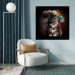 Canvas AI Kitty - Portrait of a Proud Animal in an Indian Headdress - Square 150116 additionalThumb 11