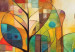 Large canvas print Colorful Forest - A Geometric Composition Inspired by Klimt’s Style [Large Format] 151116 additionalThumb 4