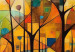 Large canvas print Colorful Forest - A Geometric Composition Inspired by Klimt’s Style [Large Format] 151116 additionalThumb 6