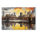 Canvas Art Print Brooklyn - Charming View of the Bridge and Modern City Skyscrapers 151916 additionalThumb 7