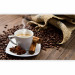 Wall Mural Morning - Cup of Hot Coffee on a Brown Background with Spices 59816 additionalThumb 1