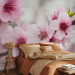 Wall Mural Pink Cherry Blossom - Japanese Floral Motif with Blurred Background 60716 additionalThumb 2