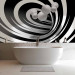 Wall Mural Modern Abstraction - black and white tunnel with 3D depth illusion and balls 62016 additionalThumb 8