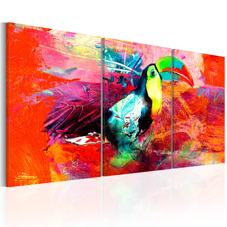 Canvas Print Colourful Toucan 90216 additionalImage 2
