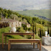 Wall Mural Under the sun of Tuscany - hillside landscape with trees in Italy with a house 97316 additionalThumb 6