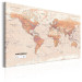 Canvas Print World Map: Orange World 98016 additionalThumb 2