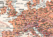 Canvas Print World Map: Orange World 98016 additionalThumb 5