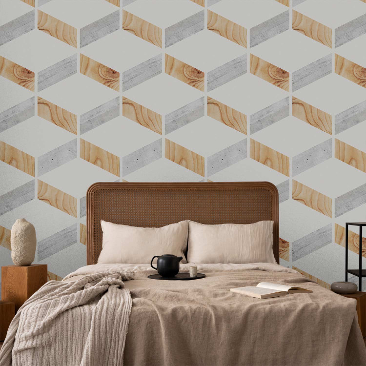 Modern Wallpaper Magma Wood and Concrete 98216 additionalImage 4