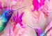 Canvas Colourful Hummingbirds (5 Parts) Wide Pink 108026 additionalThumb 5