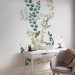 Wall Mural Twigs - delicate leaves with watercolour painting effect on a white background 113826 additionalThumb 4
