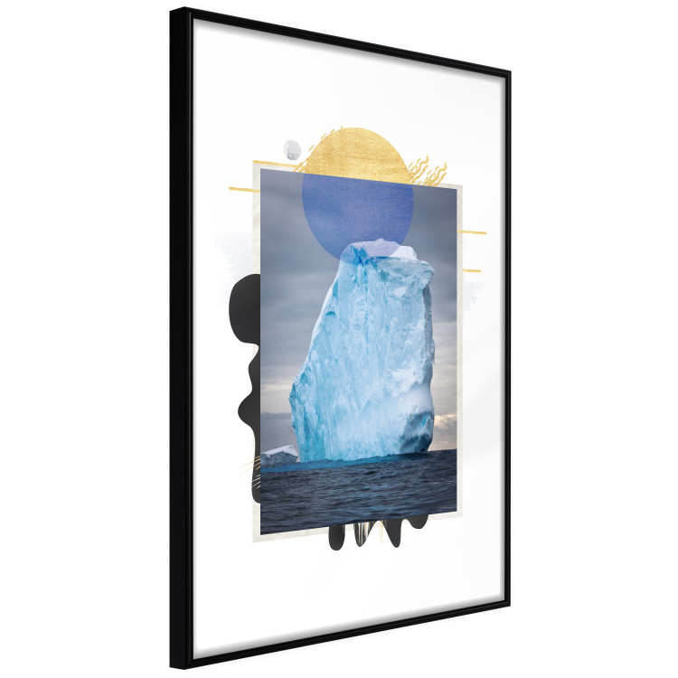 Poster Iceberg - composition with a winter landscape on an abstract background 116626 additionalImage 10