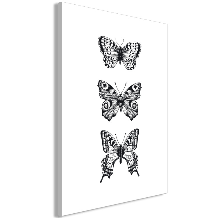 Canvas Three Butterflies (1 Part) Vertical 116926 additionalImage 2