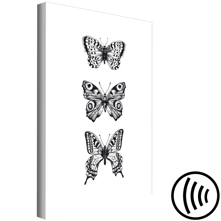 Canvas Three Butterflies (1 Part) Vertical 116926 additionalImage 6