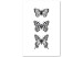 Canvas Three Butterflies (1 Part) Vertical 116926