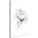 Canvas Black and white flowers - abstract, delicate nature 117126 additionalThumb 2