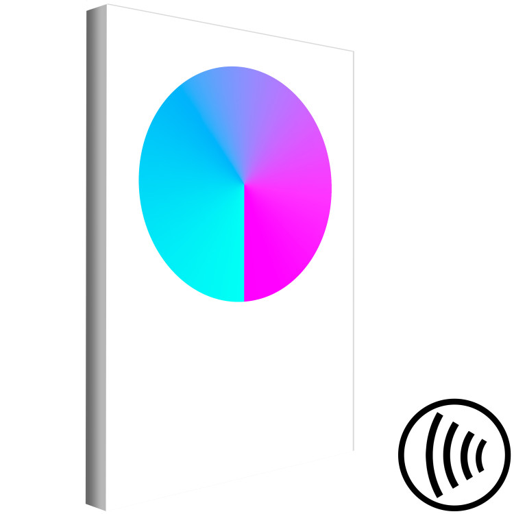 Canvas Print Gradient cirlcle - a colourful geometric figure on a white background 117626 additionalImage 6