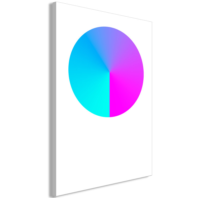 Canvas Print Gradient cirlcle - a colourful geometric figure on a white background 117626 additionalImage 2