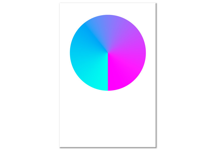 Canvas Print Gradient cirlcle - a colourful geometric figure on a white background 117626