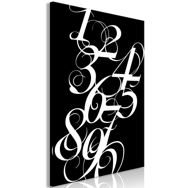 Canvas Print Typographic order - inscriptions reminiscent of learning calligraphy 119126 additionalImage 2