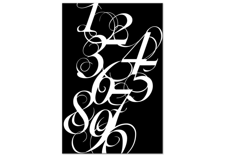 Canvas Print Typographic order - inscriptions reminiscent of learning calligraphy 119126