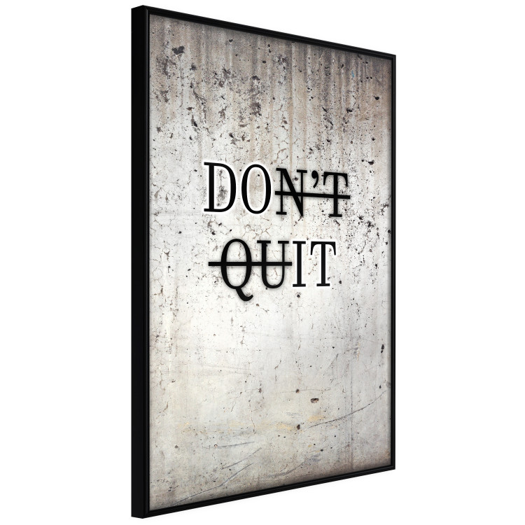 Wall Poster Don't Quit - black English texts on a concrete texture background 122826 additionalImage 10