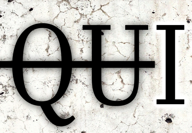 Wall Poster Don't Quit - black English texts on a concrete texture background 122826 additionalImage 8