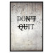 Wall Poster Don't Quit - black English texts on a concrete texture background 122826 additionalThumb 18