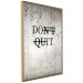 Wall Poster Don't Quit - black English texts on a concrete texture background 122826 additionalThumb 12