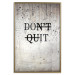 Wall Poster Don't Quit - black English texts on a concrete texture background 122826 additionalThumb 20