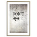 Wall Poster Don't Quit - black English texts on a concrete texture background 122826 additionalThumb 14