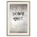 Wall Poster Don't Quit - black English texts on a concrete texture background 122826 additionalThumb 19
