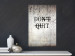 Wall Poster Don't Quit - black English texts on a concrete texture background 122826 additionalThumb 17