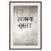 Wall Poster Don't Quit - black English texts on a concrete texture background 122826 additionalThumb 18