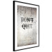 Wall Poster Don't Quit - black English texts on a concrete texture background 122826 additionalThumb 13
