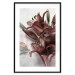 Wall Poster Floral Form - plant with red flowers on concrete texture background 123526 additionalThumb 17