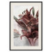 Wall Poster Floral Form - plant with red flowers on concrete texture background 123526 additionalThumb 18