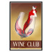 Wall Poster Wine Club - English captions and woman resembling red wine 123626 additionalThumb 24