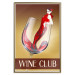 Wall Poster Wine Club - English captions and woman resembling red wine 123626 additionalThumb 16